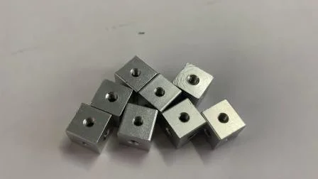 Customized Fixing Block Aluminum Alloy Multifunctional Connector Cube Hex Nut Six-Sided Square Cube Nut